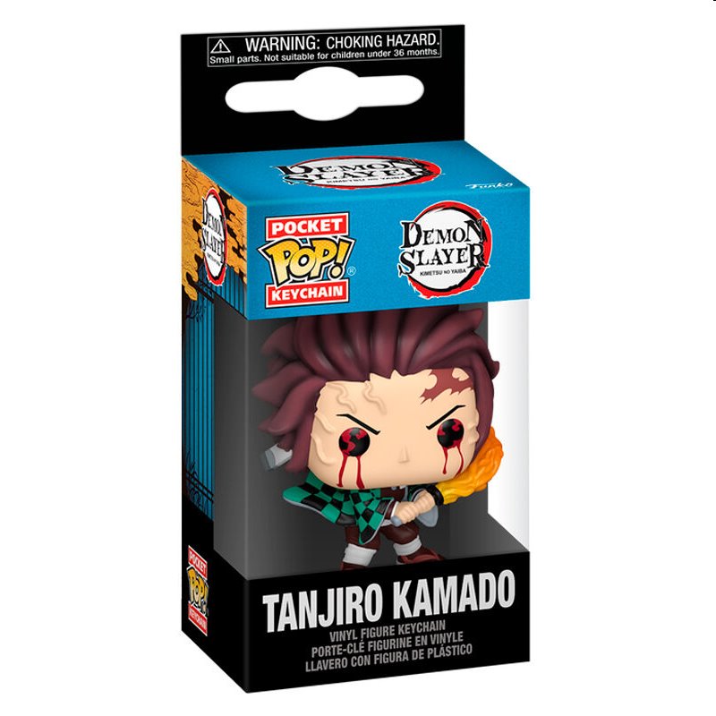 Funko POP! Kulcstartó Tanjiro Kamado (Demon Slayer Kimetsu no Yaiba)