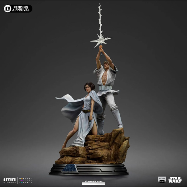 Szobor Luke and Leia Art Scale 1/10 (Star Wars)