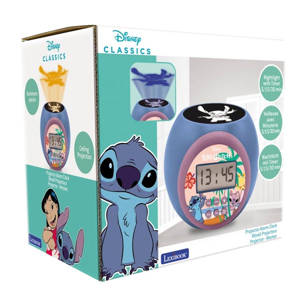 Stitch Projector alarm clock (Disney)