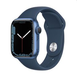 Apple Watch Series 7 GPS, 41mm Blue Aluminium Tok Abyss Blue Sportszíjjal - Regular na pgs.hu