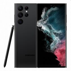 Samsung Galaxy S22 Ultra, 12/256GB, black, A osztály - használt, 12 hónap garancia