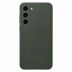 Leather Cover tok Samsung S23 Plus számára, zöld az pgs.hu