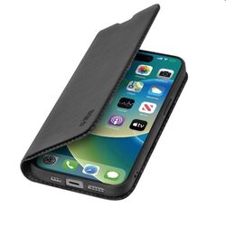 SBS Book Wallet Lite tok Apple iPhone 15 számára, fekete