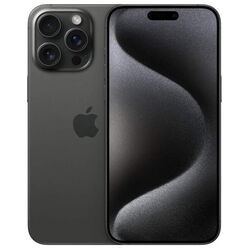 Apple iPhone 15 Pro Max, 512GB, titanium fekete, A osztály - használt, 12 hónap garancia