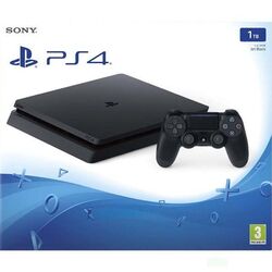 Sony PlayStation 4 Slim 1TB, jet black - használt, 12 hónap garancia az pgs.hu