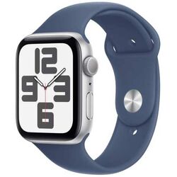 Apple Watch SE 2024 GPS 40mm Silver Aluminium Case with Denim Sport Band - S/M