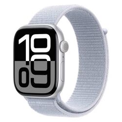 Apple Watch Series 10 GPS 42mm Silver Aluminium Case with Blue Cloud Sport Loop