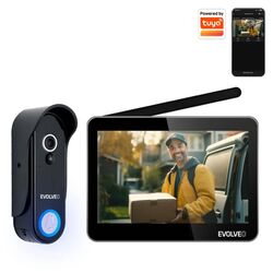 EVOLVEO DoorPhone W7, súprava domáceho bezdrôtového videotelefónu s WiFi čiernym monitorom az pgs.hu