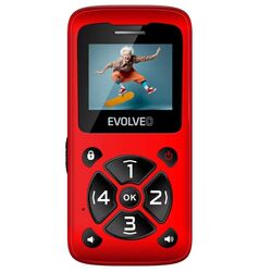 EVOLVEO EasyPhone ID, mobiltelefon időseknek, piros az pgs.hu