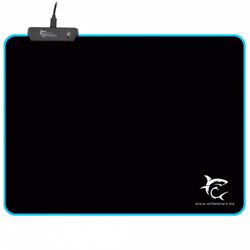 White Shark mousepad LED LUMINOUS L, 350x250 mm, black, kiállított, 21 hónap garancia az pgs.hu