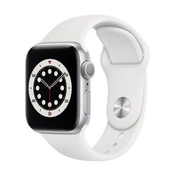 Apple Watch Series 6 GPS, 44mm ezüst Aluminium Tok fehér Sportszíjjal - Regular na pgs.hu